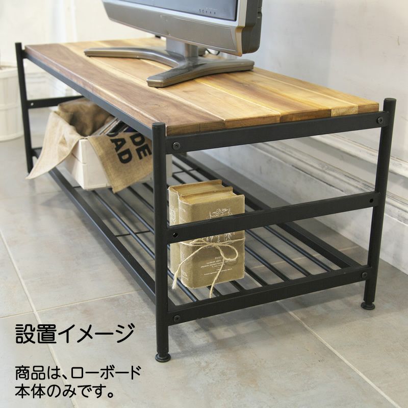 アイアン＊ウッド アカシア ＜ ローボード ＞ （テレビラック