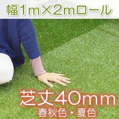 色までリアルな人工芝ロール 長さ2m（幅1m）【厚み30mmタイプ 