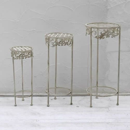 花台（フラワースタンド）アイアン シリンダー型 - 円筒風 3サイズ