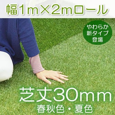 色までリアルな人工芝ロール 長さ2m（幅1m）【厚み20mmタイプ 