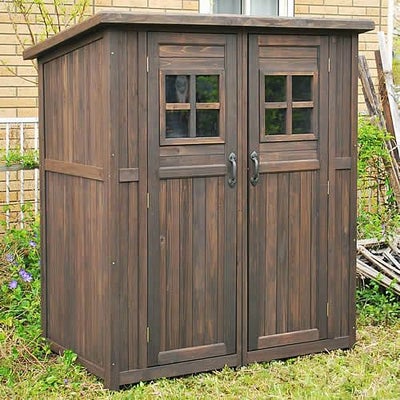 ビッグな収納庫 ポタジェモザイク 木製物置小屋（カントリーシェッド 