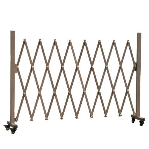 木目調 ストレッチフェンス（伸縮ラティス） 【最大幅2m】 ＜両側